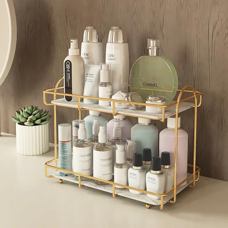Giá Đỡ 2 Tầng Trưng Bày Nước Hoa Để Bàn Vanity