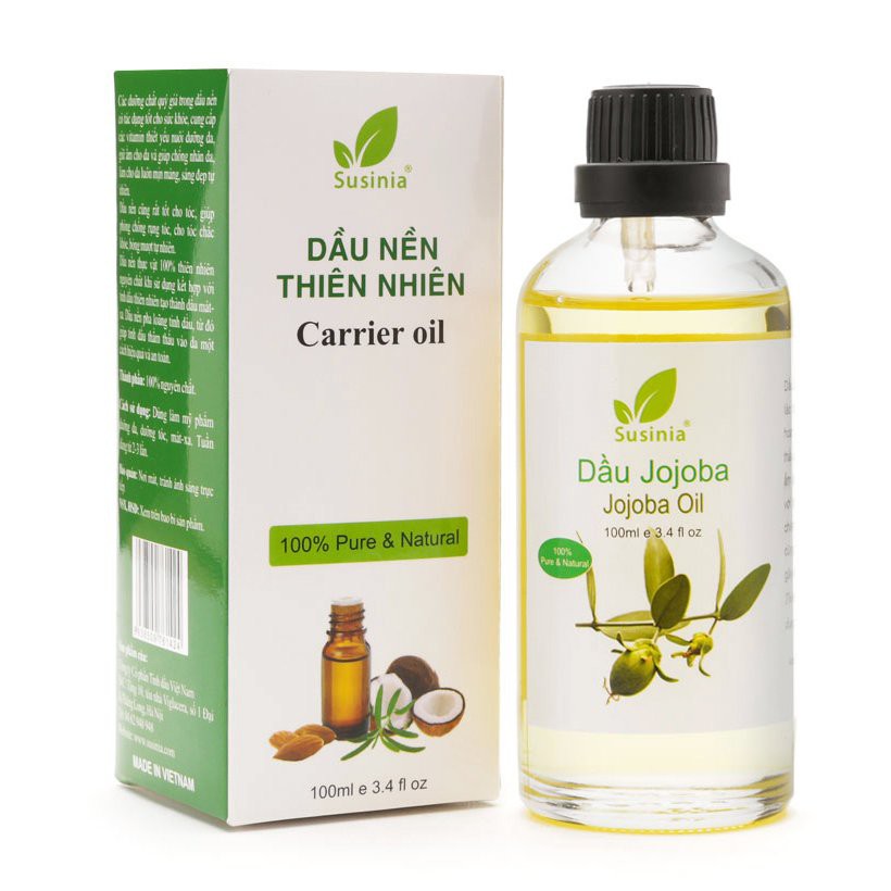 Dầu Jojoba Susinia 100ml nguyên chất giảm nếp nhăn ngăn lão hóa