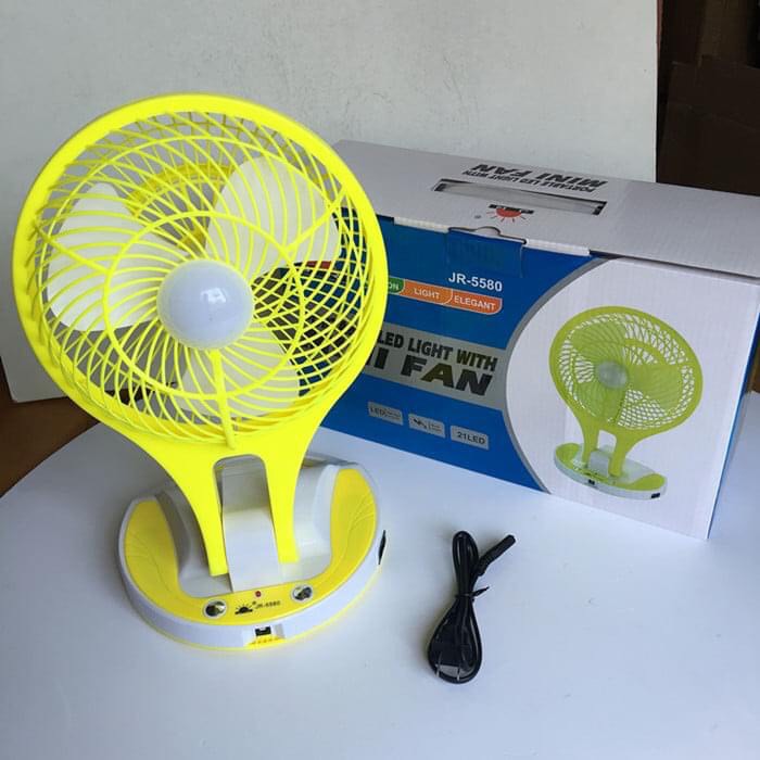 [ SIÊU KHUYẾN MÃI ] QUẠT TÍCH DIỆN CÓ  ĐÈN LED MINI FAN 5580