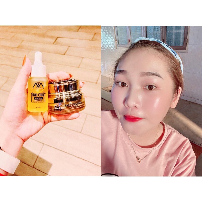 COMBO KEM FACE ADN CÁ HỒI & TINH CHẤT AMPOULE SAFFRON CHÍNH HÃNG MEEA ORGANIC | BigBuy360 - bigbuy360.vn