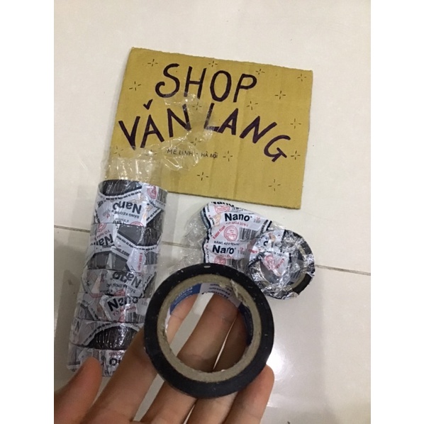 Băng dính điện Nano đen bản 1,7cm - loại tốt