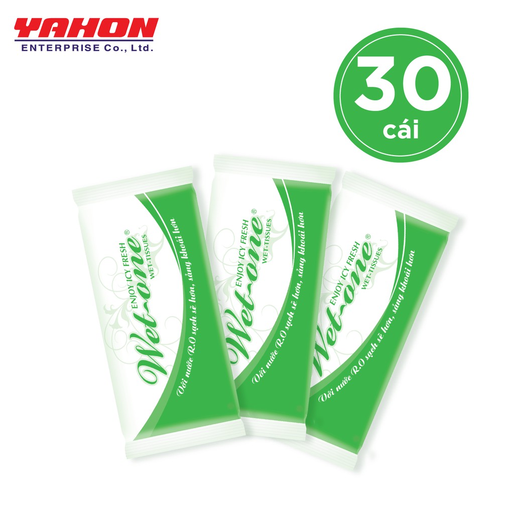 KHĂN ƯỚT WET-ONE 70GR 23*25 CM COMBO 20 30 50 100 MIẾNG