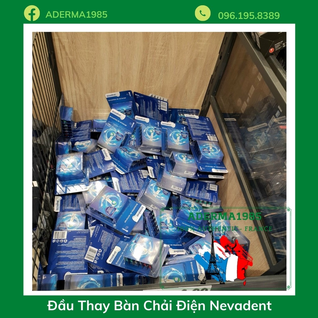 Set 6 đầu thay bàn chải Điện của Đức Nevadent Phù Hợp với cả Đầu Thay ORalB