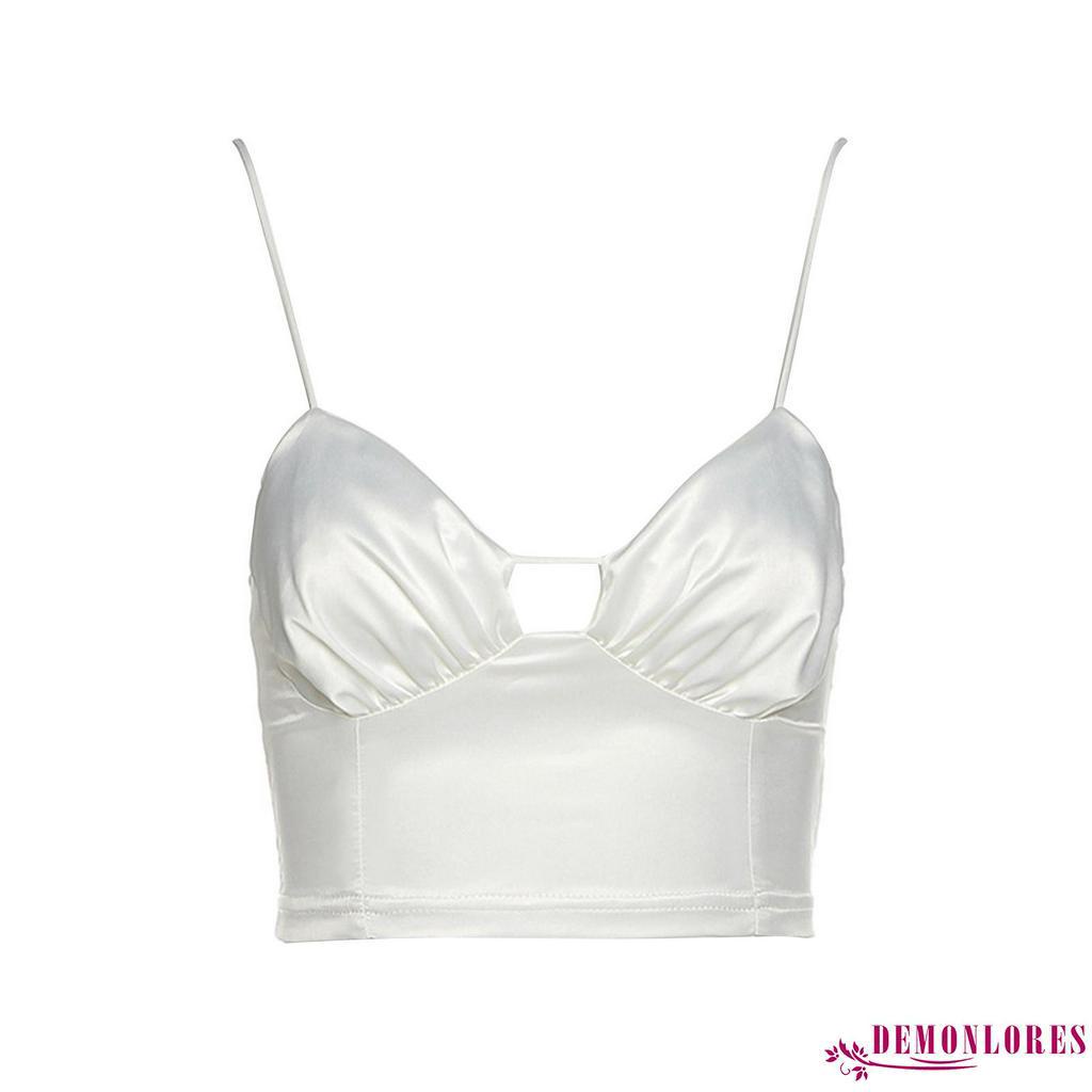 Áo lửng 2 dây mì ý cổ chữ V gợi cảm cho nữ