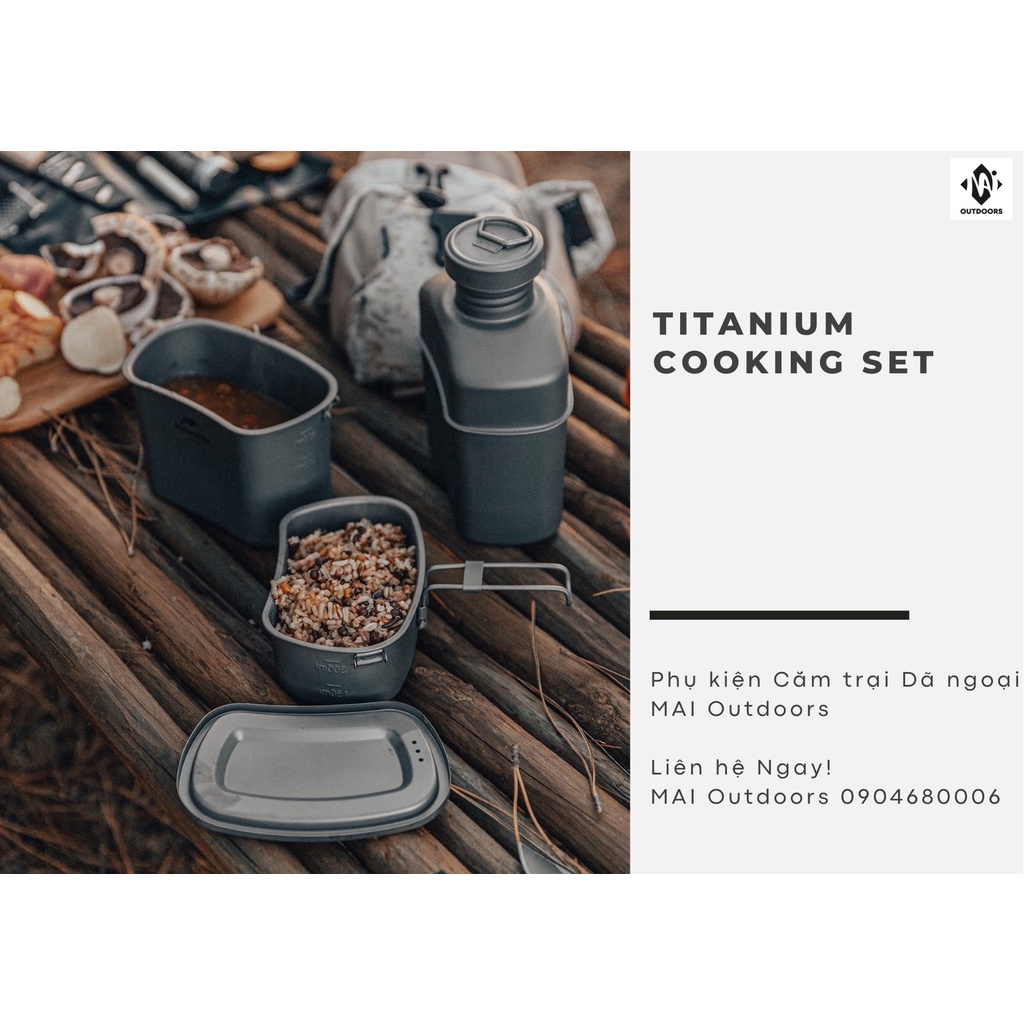 Bình tông Titanium 3in1 NatureHike NH21CJ004