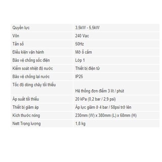 Máy tắm nước nóng Alpha S100E