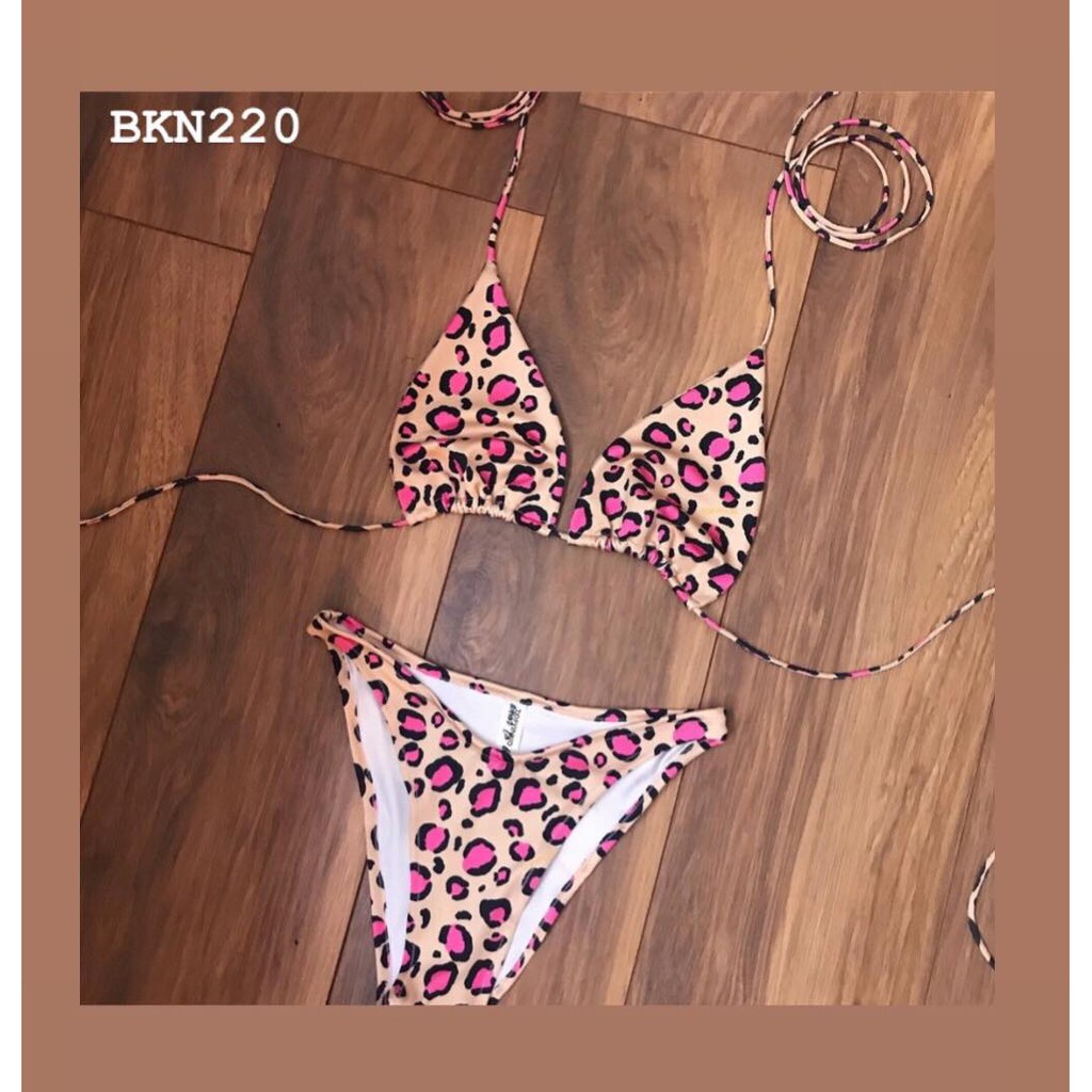 [BKN220] &lt;ÂU&gt; SET BIKINI BEO HỒNG