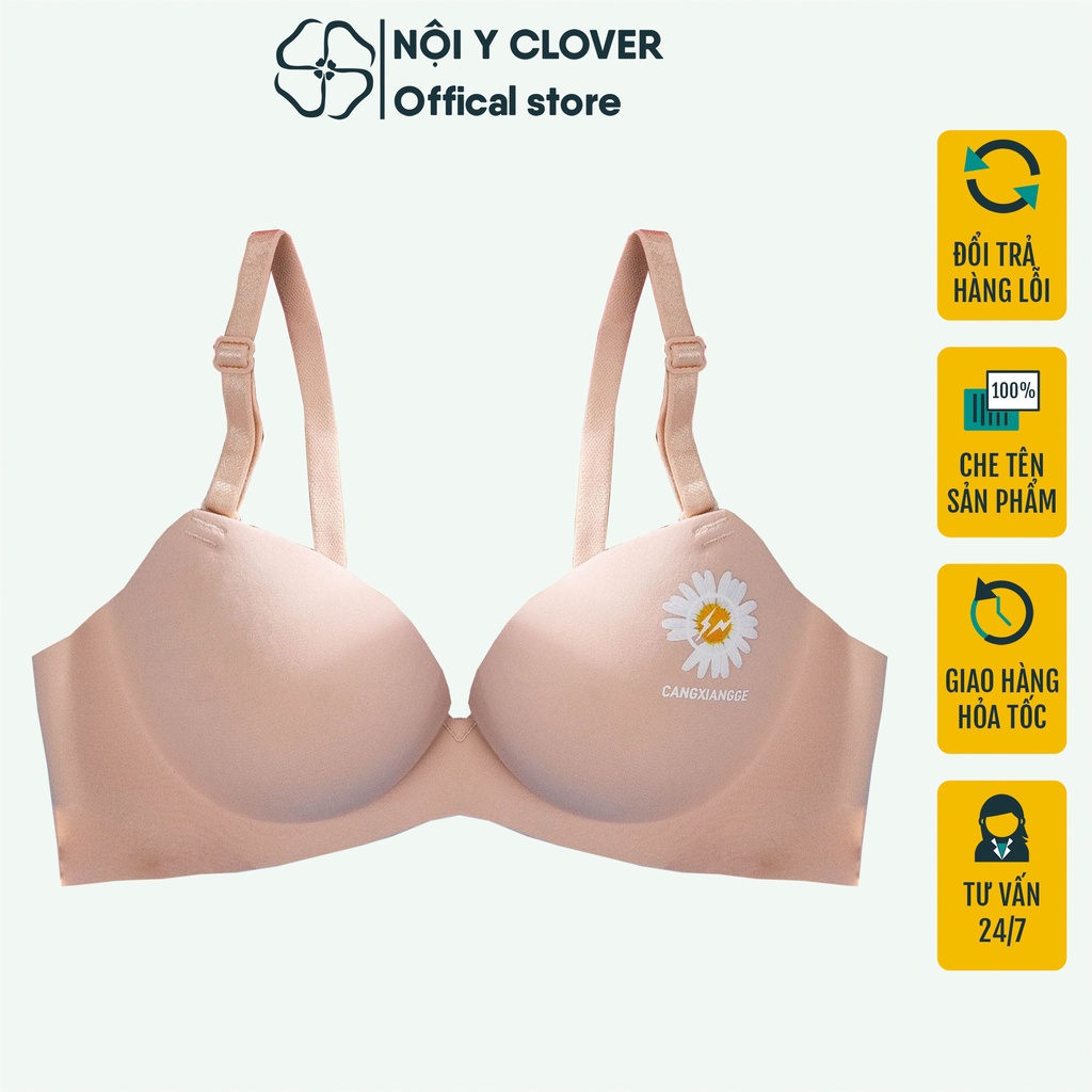 Áo Lót Nữ Su Nâng Ngực 2 Dây, Áo Ngực Định Hình Vòng 1 Tạo Khe Cài Sau - A14
