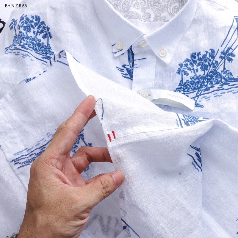 Áo sơmi nam vải đũi ngắn tay | BigBuy360 - bigbuy360.vn