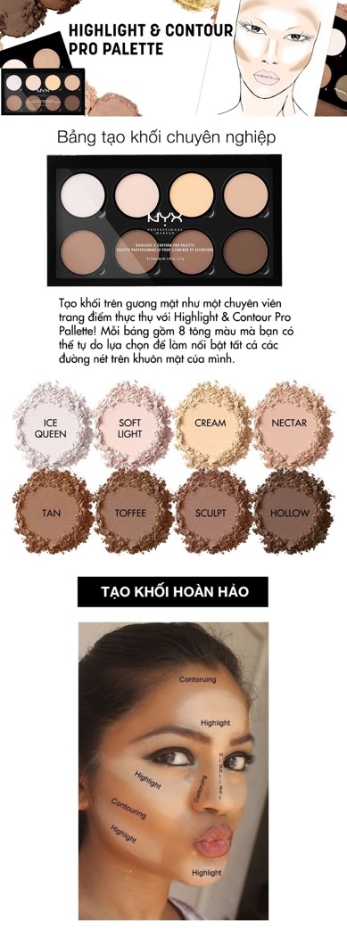 Phấn Tạo Khối 8 màu Nyx | BigBuy360 - bigbuy360.vn