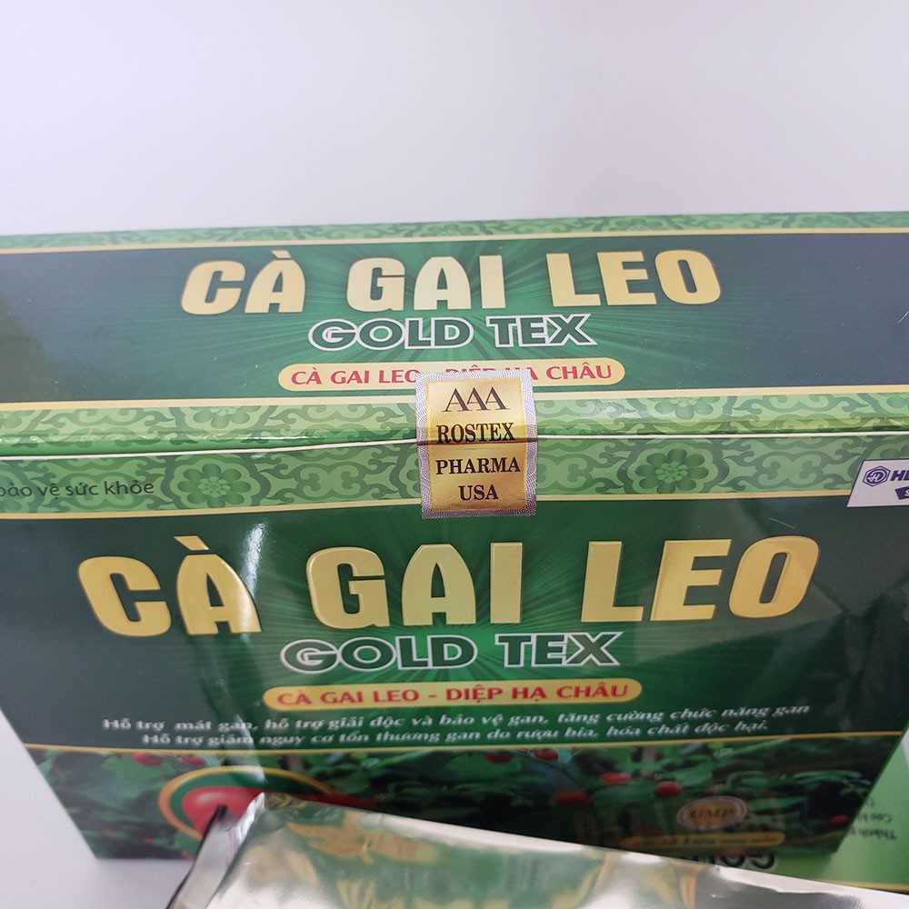 Cà Gai Leo Gold Tex mát gan, giải độc gan, hạ men gan dạng vỉ 50 viên