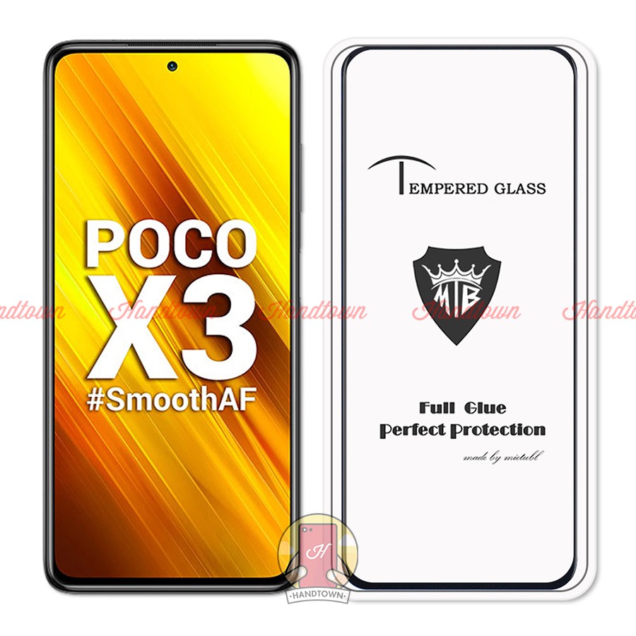 Cường Lực 9H XIAOMI POCO X3 / POCO X3 Pro NFC Full Keo Thế Hệ Mới