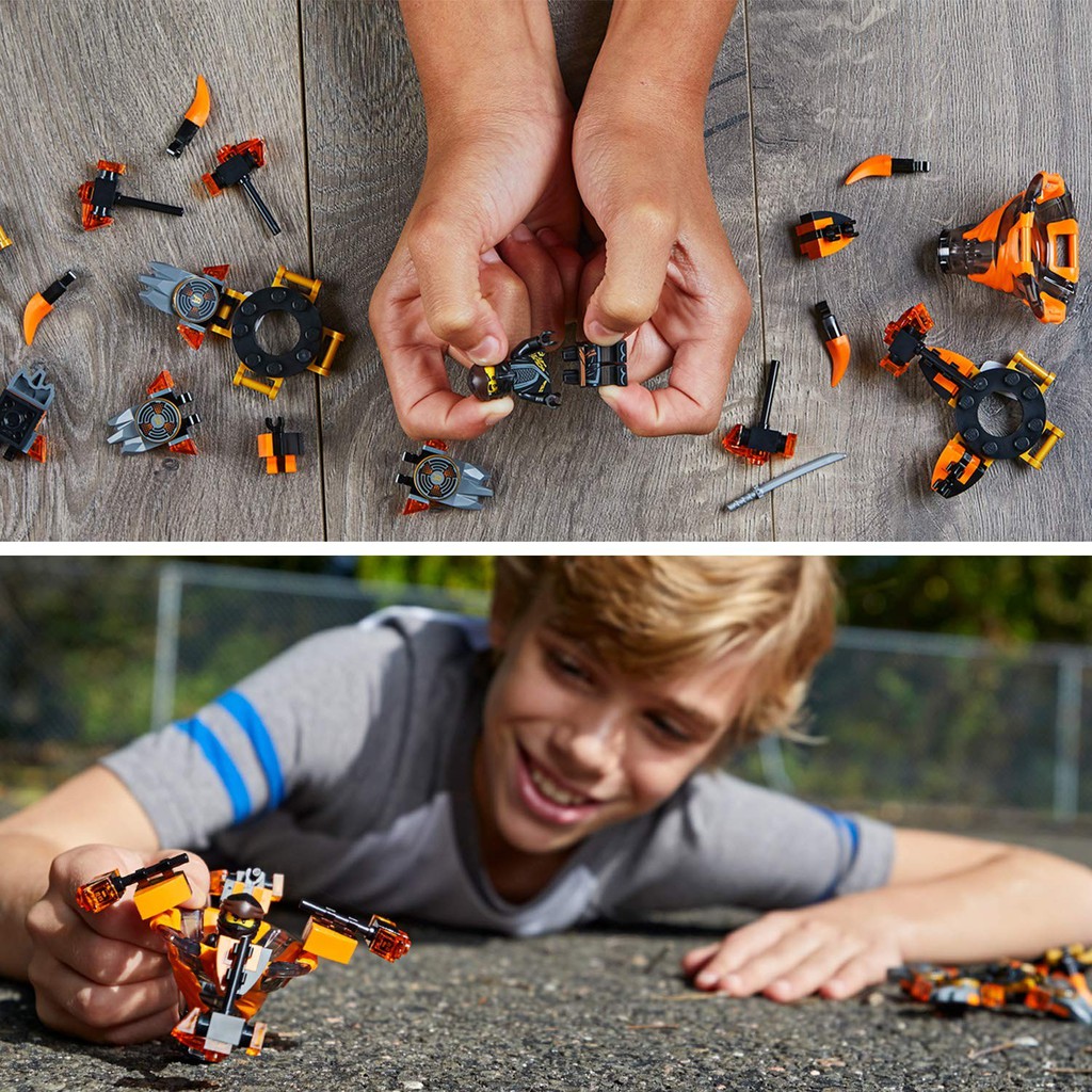 LEGO NINJAGO CHÍNH HÃNG - CON QUAY LỐC XOÁY ĐẤT - NHÂN VẬT COLE VỚI 117 CHI TIẾT.