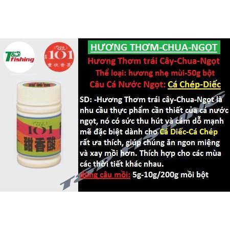 Hương liệu pha chế mồi câu 101 Đài Loan
