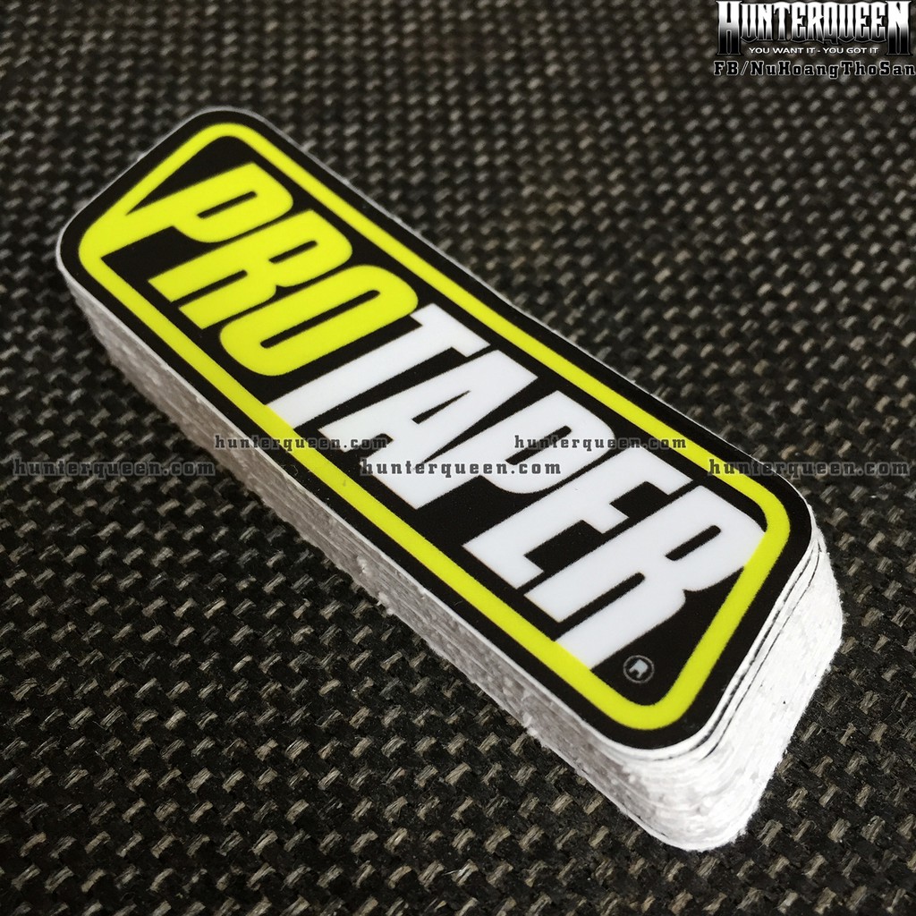 PROTAPER[7.8x2.8cm] decal cao cấp chống nước, sắc nét, bền màu, dính chặt. Hình dán logo trang trí mọi nơi