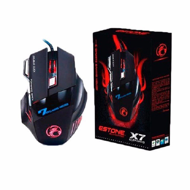 Chuột Gaming Imice X7 – Chính hãng – Knight of Darkness – Hiệp sĩ bóng đêm – Led đổi màu – Độ nhạy 3200 DPI