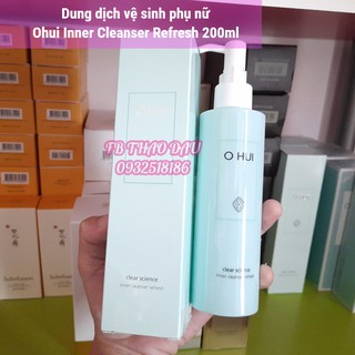 Dung Dịch Vệ Sinh Phụ Nữ Ohui Inner Cleanser Refresh 200Ml