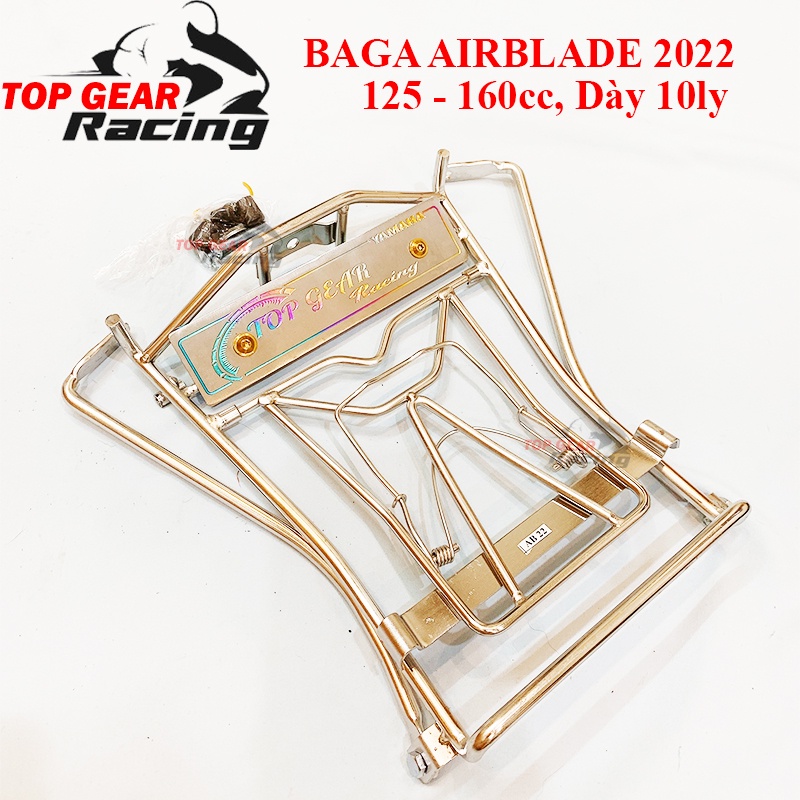 Baga  Air Blade 125-160 AB 2023 Đen Tĩnh Điện, Titan, Inox Gắn Yên