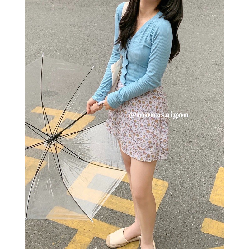 MONÁ - Chân váy ngắn họa tiết hoa vintage - SARA SKIRT - MÀU MÔN | BigBuy360 - bigbuy360.vn