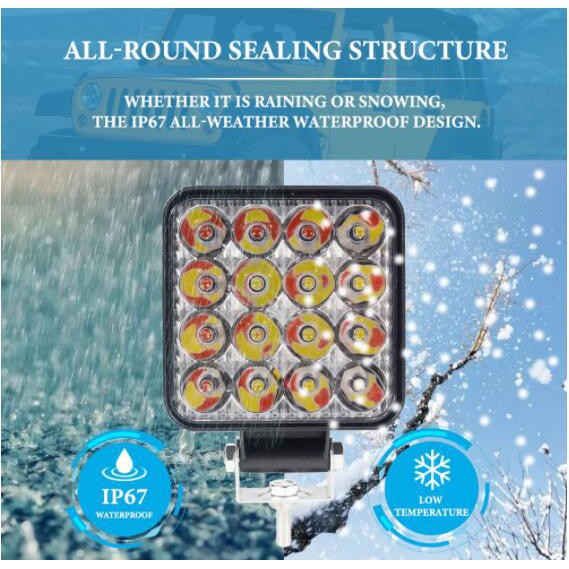 Đèn Pha Led Kevanly 48w 12-30v Chuyên Dụng Cho Xe Mô Tô