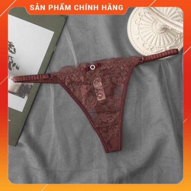Quần Lót Nữ Ren Lọt Khe Sexy Chun Hông Gợi Cảm Ôm Dáng Tạo Đường Cong Quyến Rũ 8001