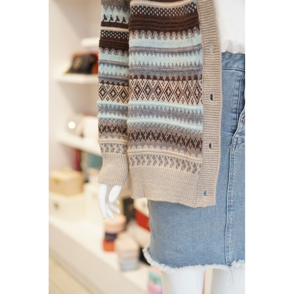 Cadigan Họa Tiết 608 - hình thật