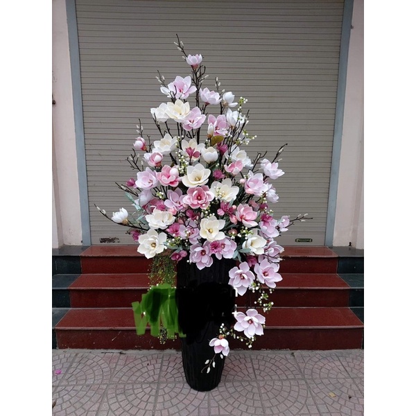 Hoa mộc lan 6 bông loại đẹp Dài 120cm trang trí nhà cửa hàng