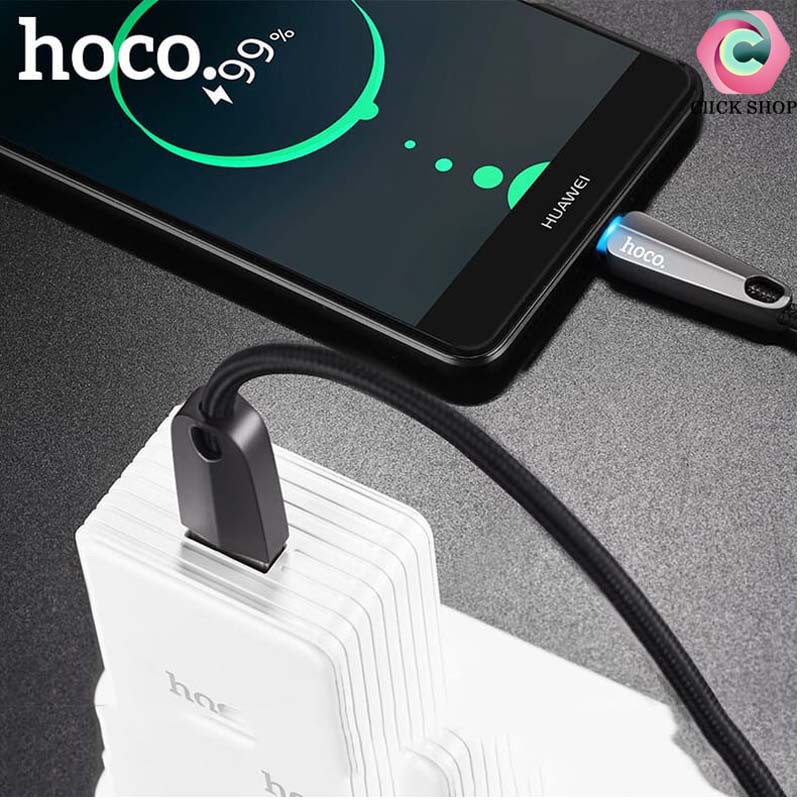 Hoco. u35 cáp sạc iphone hoco u35 tự ngắt dài 1,2m - Dây sạc lightning u35 đèn báo chất liệu dây dù bền và dẻo