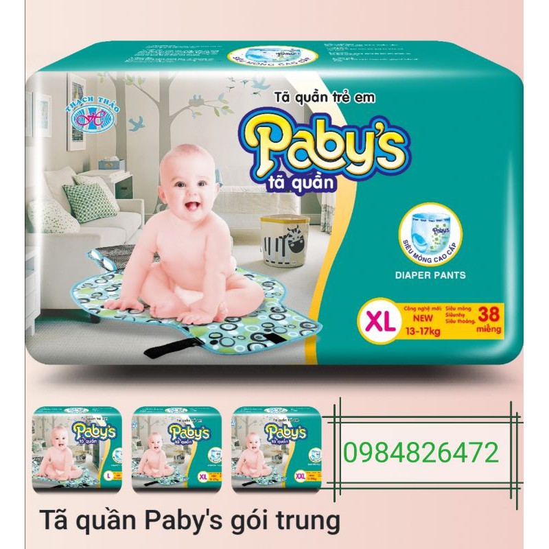 Giảm giá Combo 76 miếng bỉm quần Papy's thạch thảo size XL38 miếng + Km 2 miếng