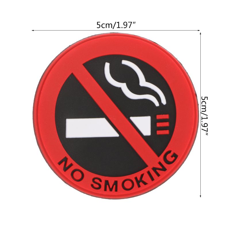 Miếng Dán Logo Cảnh Báo Tự Dính Trang Trí Xe Hơi In Chữ WIN NO SMOKING