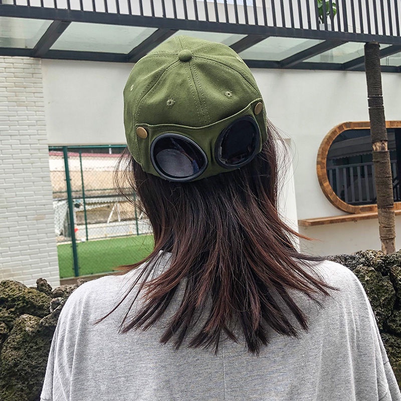 Nón Lưỡi Trai Có Kính Chống Nắng Thời Trang Hàn Quốc