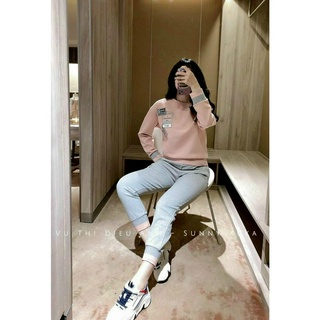 Bộ nỉ quần xám siêu xinh