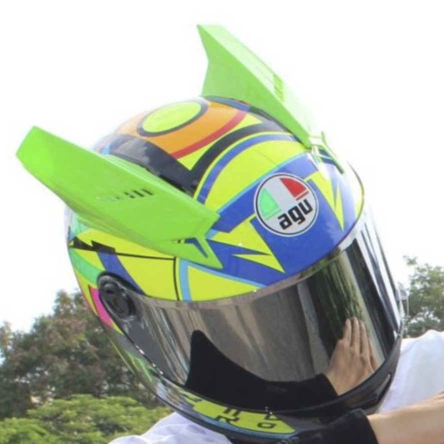FS50K- MŨ FULLFACE agu~ đa sắc 7 màu TẶNG Đuôi gió AGV + sừng BATMAN + TÚI ĐỰNG MŨ SL CÓ HẠN - HÀNG CHÍNH HÃNG