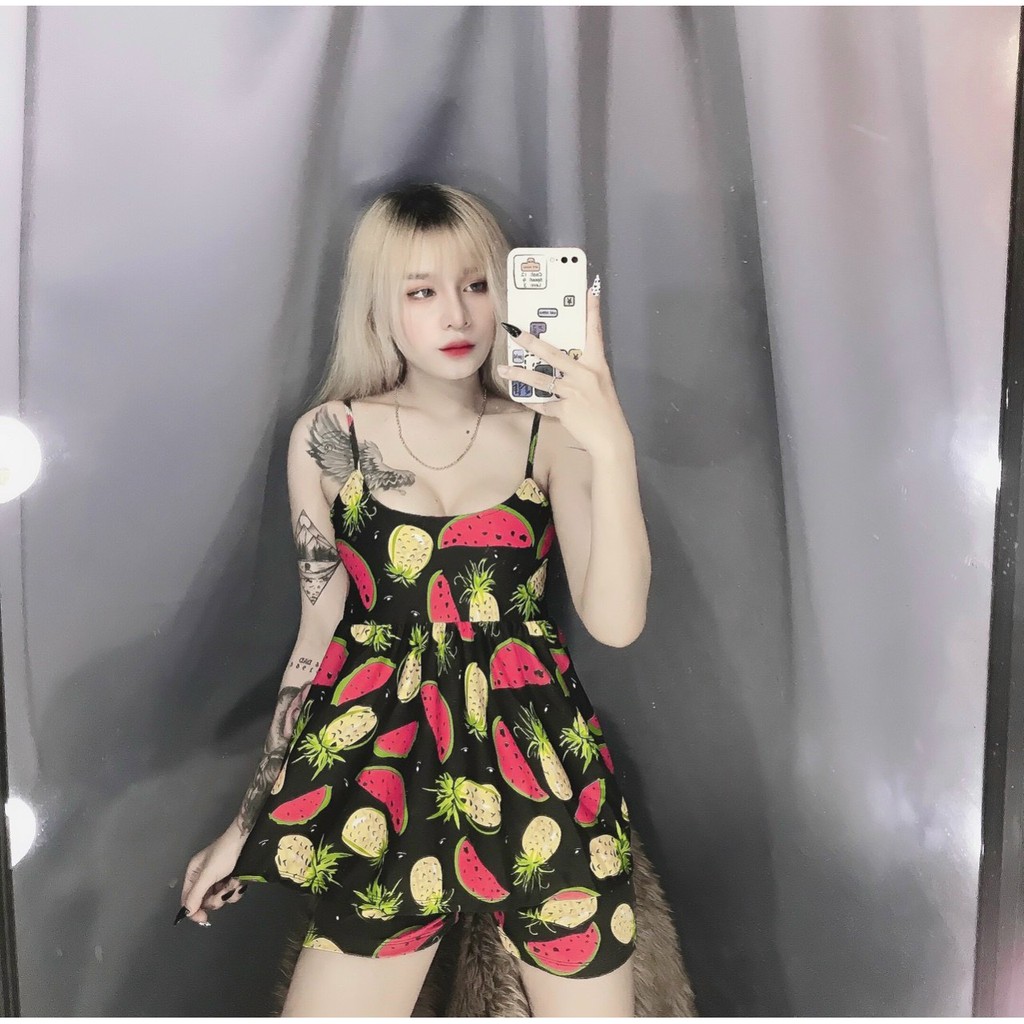 Đồ bộ 2 dây trái cây hot xinh mùa hè xinh xắn
