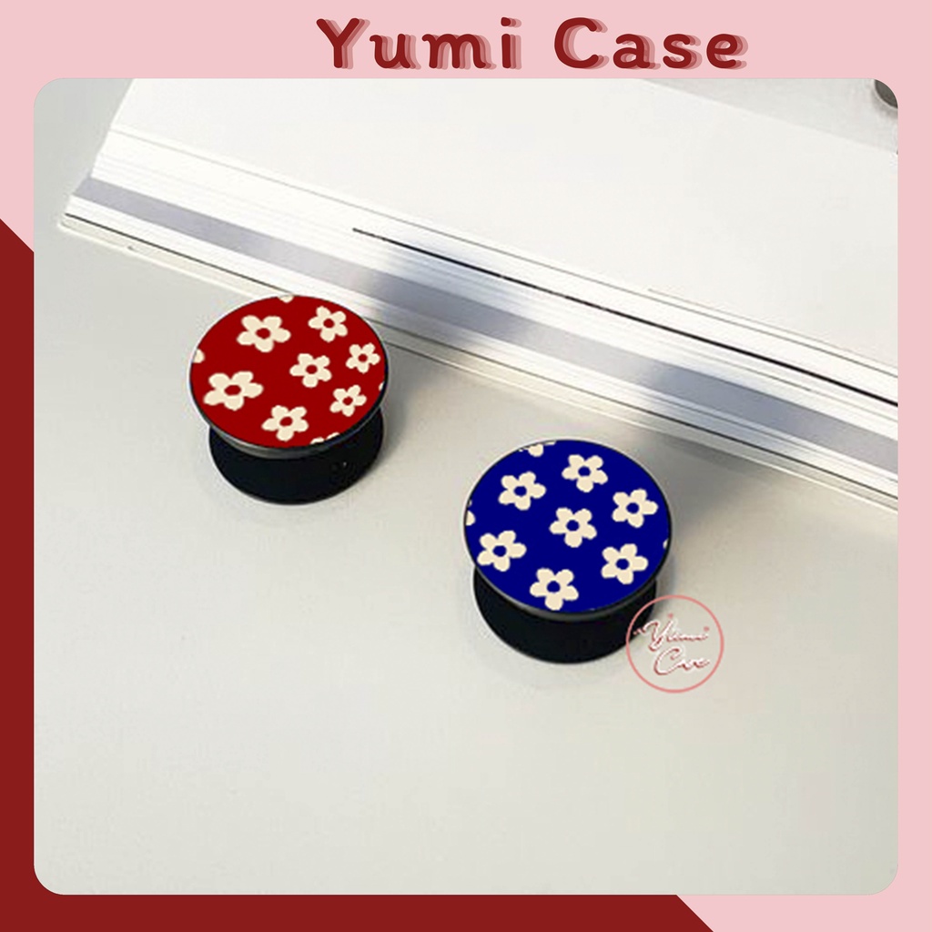 Popsocket in theo yêu cầu đế đen hoặc trắng Yumi Case ốp điện thoại