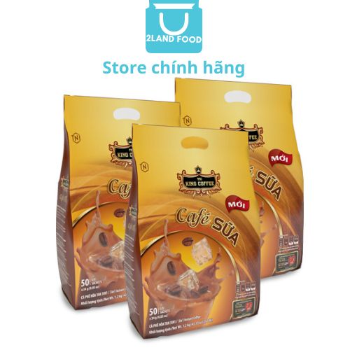 King Coffee Café Sữa - Túi 1,2kg (50 gói x 24g)