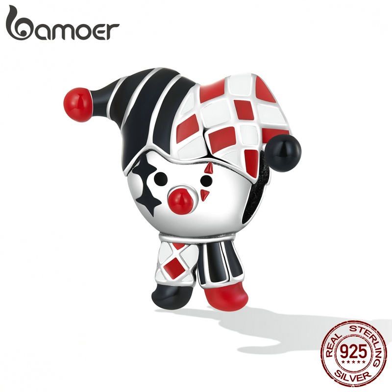 Mặt dây chuyền BAMOER Bạc 925 hình chú hề thời trang
