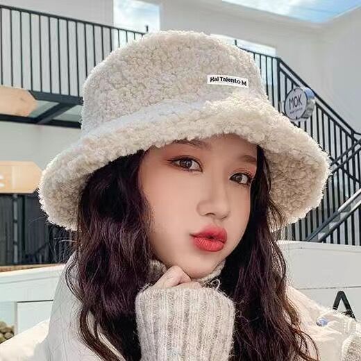 Nón Lông Cừu Bucket Phối Chữ Siêu Xinh Korea Style