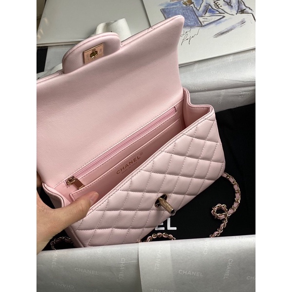 Túi coco ô trám hồng