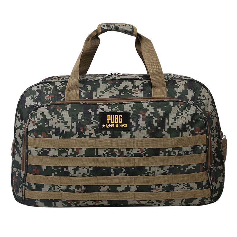 Túi du lịch đeo một bên vai họa tiết rằn ri di động có thể gập gọn cho nam và nữ