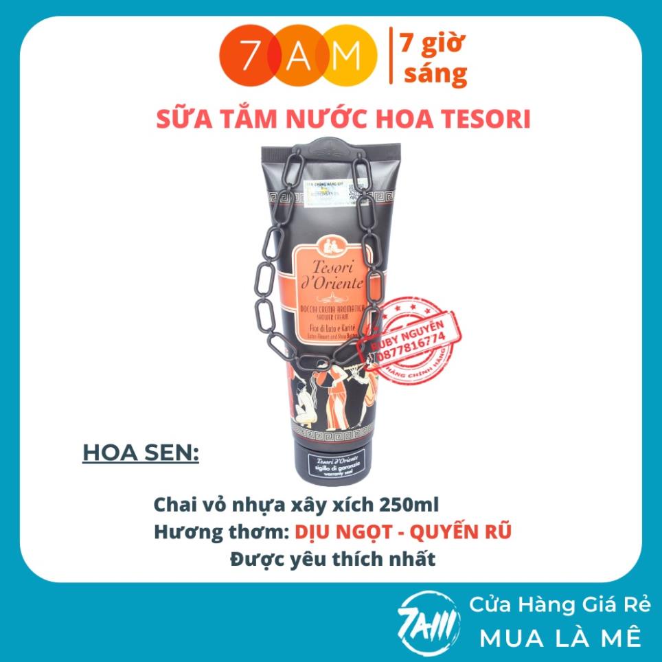 Sữa Tắm Nước Hoa Tesori Hoa Sen CHÍNH HÃNG Ý Dùng Thử Gói Sữa Tắm Xích 7ml Thơm Lâu Giao Ngẫu Nhiên - RUBY NGUYỄN 7AM