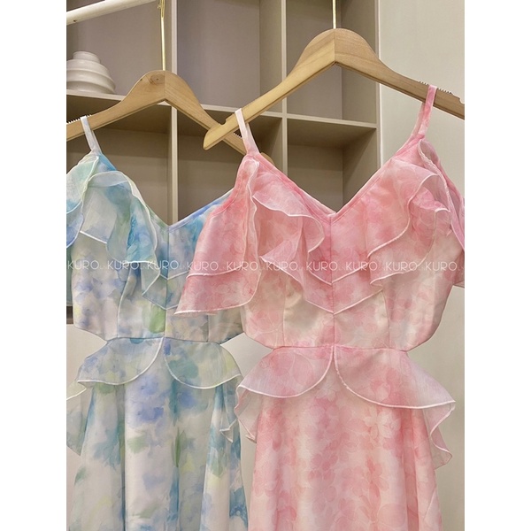 Đầm tơ hồng anh đào Peach blossom