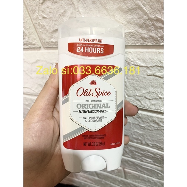 lăn khử mùi buồm đỏ old spice original chai 85g (dạng sáp)