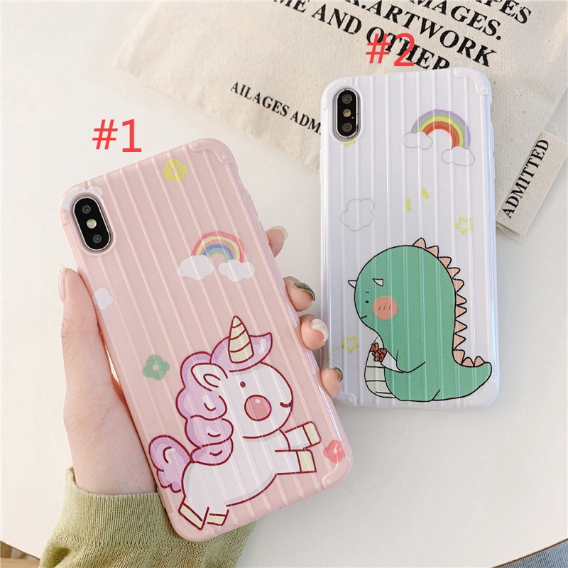 Ốp điện thoại in họa tiết hoạt hình dễ thương cho iPhone 6 6s 7 8 Plus 7P/8P/6P/6SP 6X XS XR XSMAX