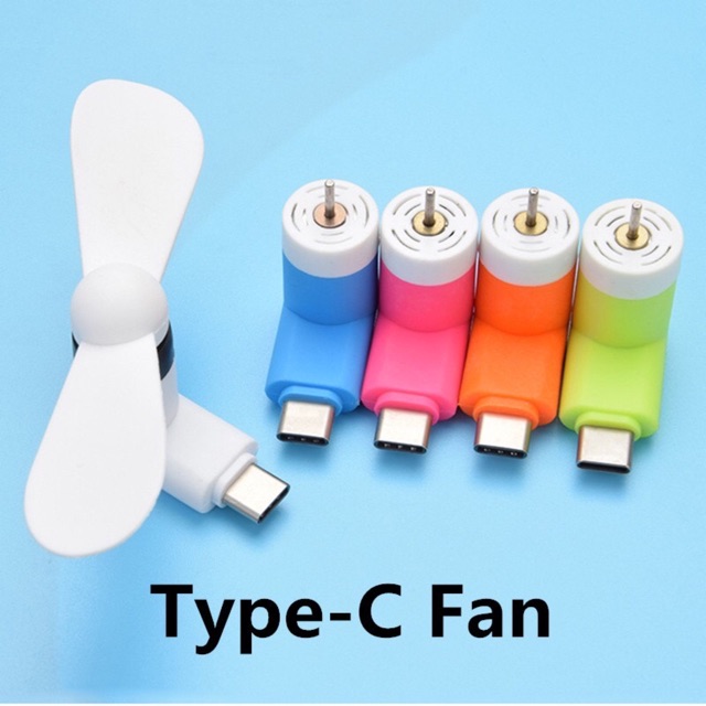 Quạt mini 2 cánh rời cắm cổng USB sạc dự phòng và điện thoại iphone