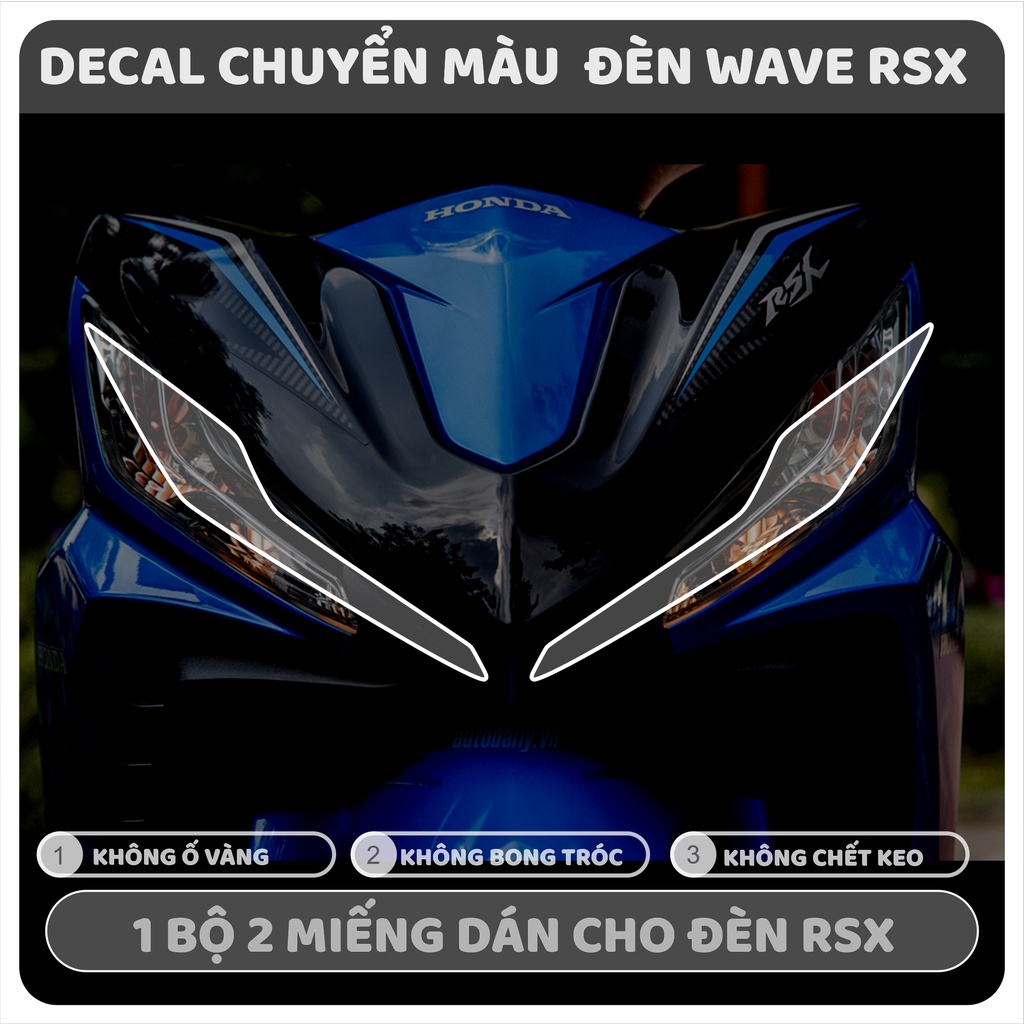 Honda Wave RSX decal dán DEMI Honda Wave RSX màu titan chống trầy xước