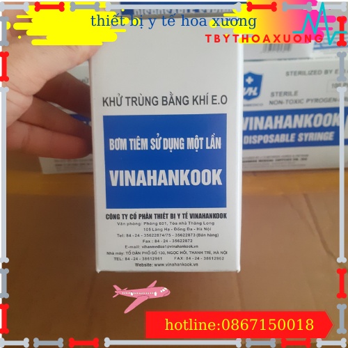 [1 hộp]Bơm tiêm 1cc Vinahankook[thietbiytehoaxuong]