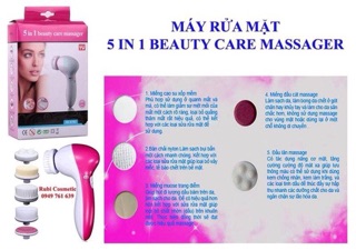 Máy Massa Rửa mặt 5 IN 1 cực tiện lợi