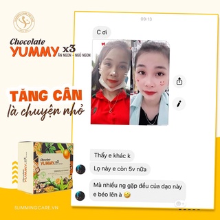 ❤️ [COMBO 2 HỘP] Kẹo Socola tăng cân Yummy x3 ❤️