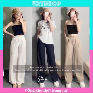 QUẦN ỐNG RỘNG, QUẦN SUÔNG CẠP CÚC HÀNG THIẾT KẾ LOẠI ĐẸP(hàng có sẵn + video thật)